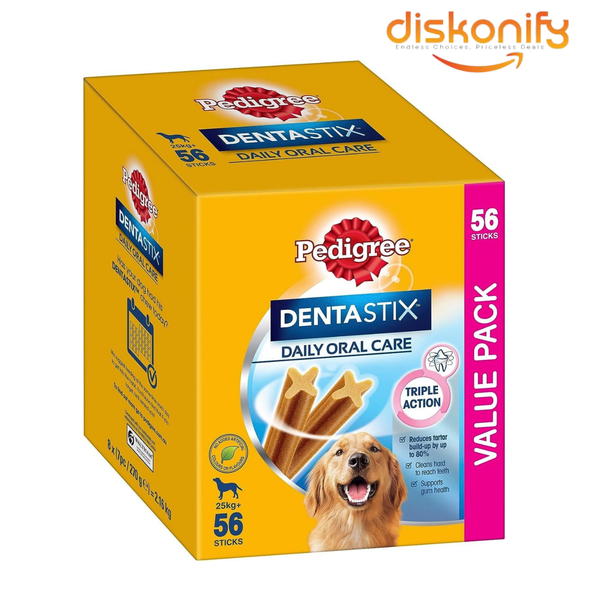 Pedigree Dentastix Large Dog Dental Treats Chews - 56 Pack Count | FREE SHIPPING