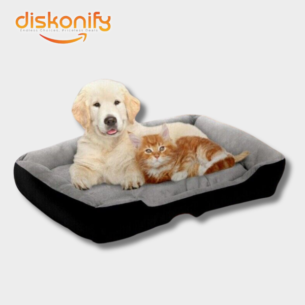 Plush Calming Pet Bed - Extra Large Sleeping Cave Mat for Dogs & Cats, Washable